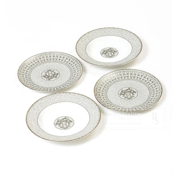 HERMES TIE-SET皿 専用ボックス付き　Mosaique au 24 HERMES TIE-SET皿 専用ボックス付き Mosaique au 24