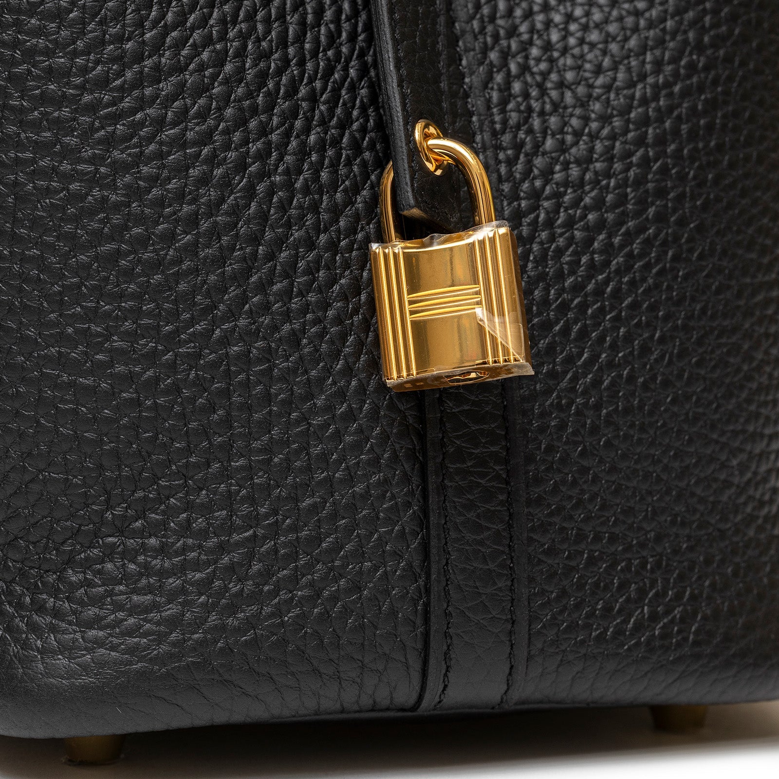Hermès Picotin 18 in Black Clemence Leather with Gold Hardware