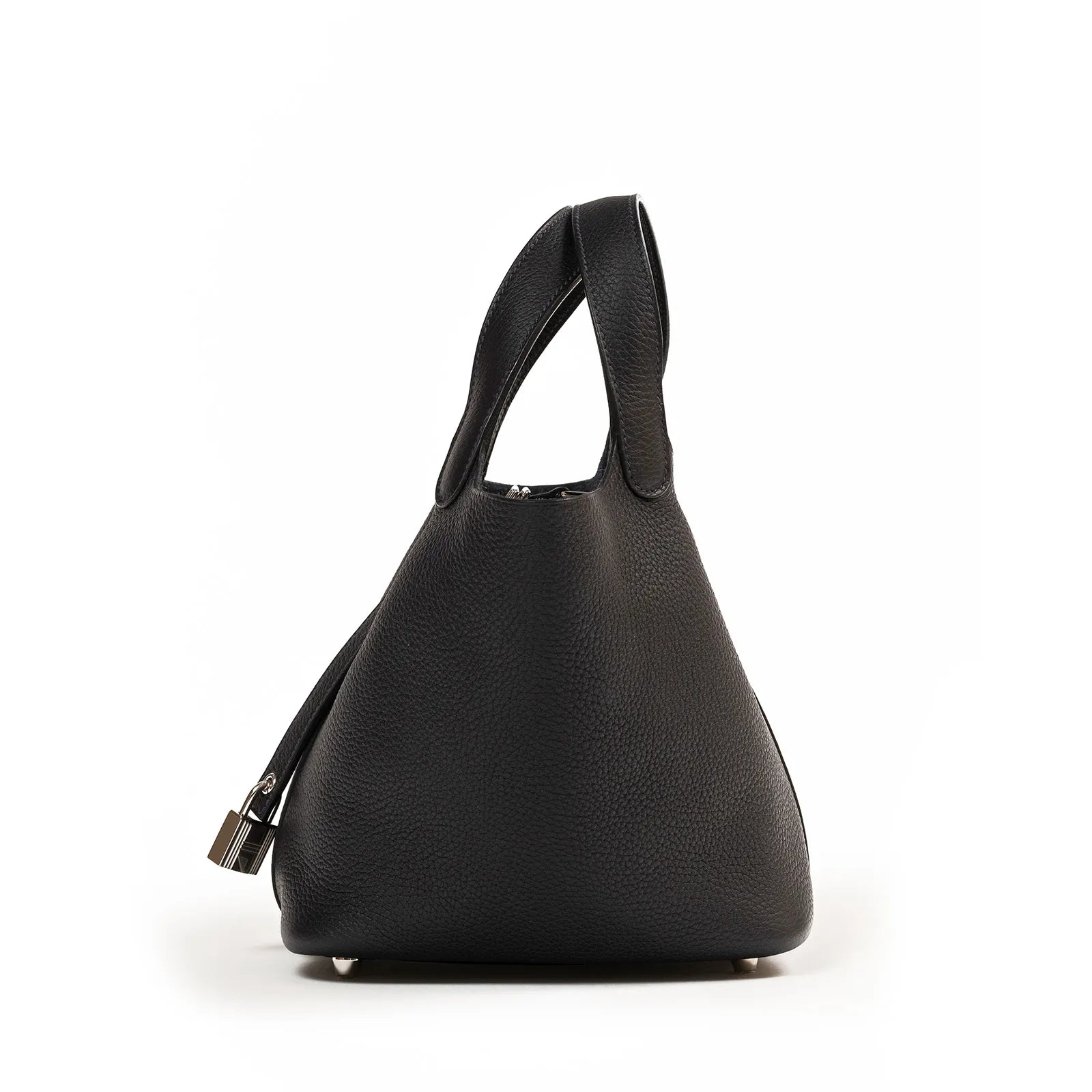 Hermès Picotin 18 in Black Clemence Leather with Palladium