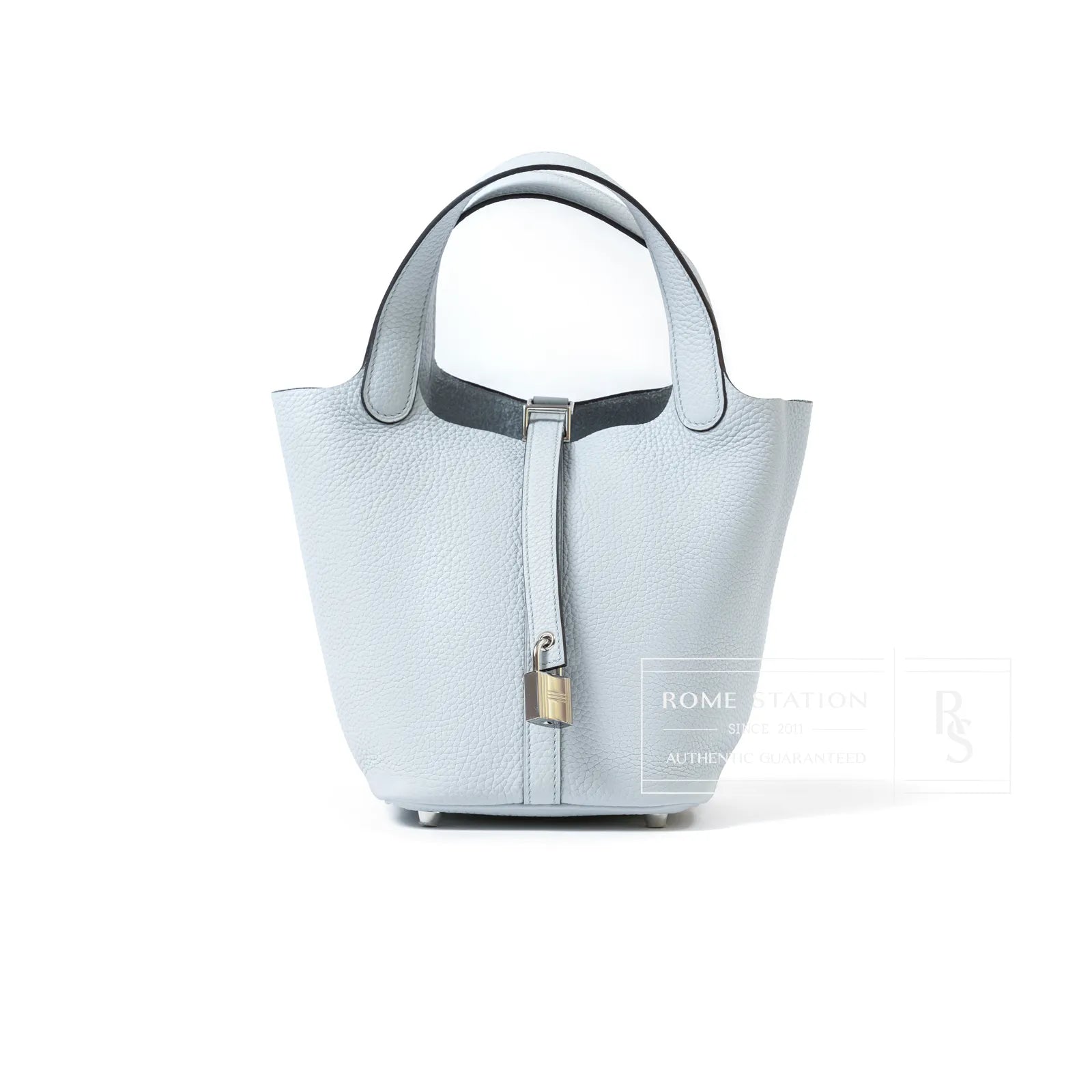 Hermès Picotin 18 Blue Pale Clemence Palladium Hardware