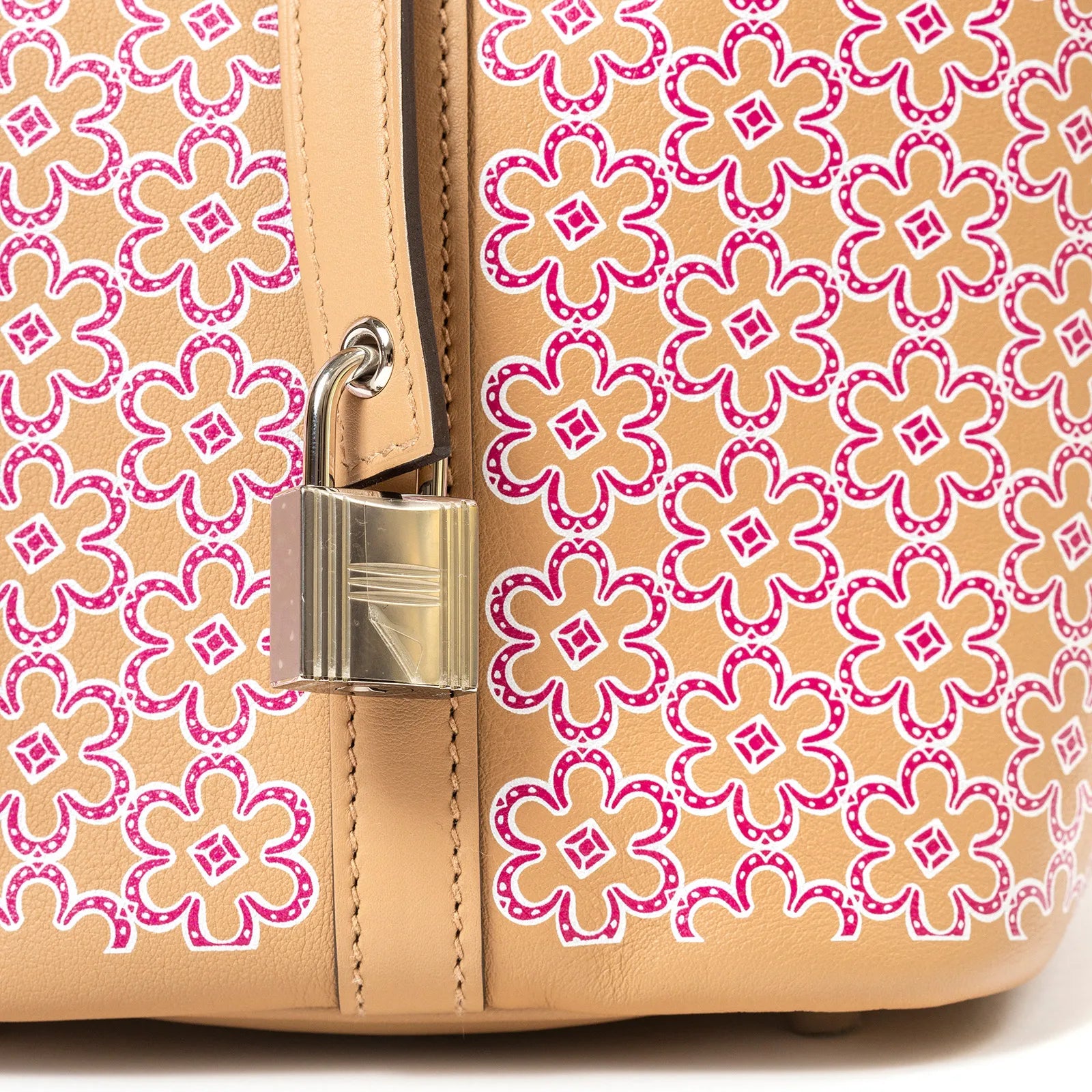 Hermès Picotin 18 Floral Chai/Rose/Blanc Swift Palladium Hardware