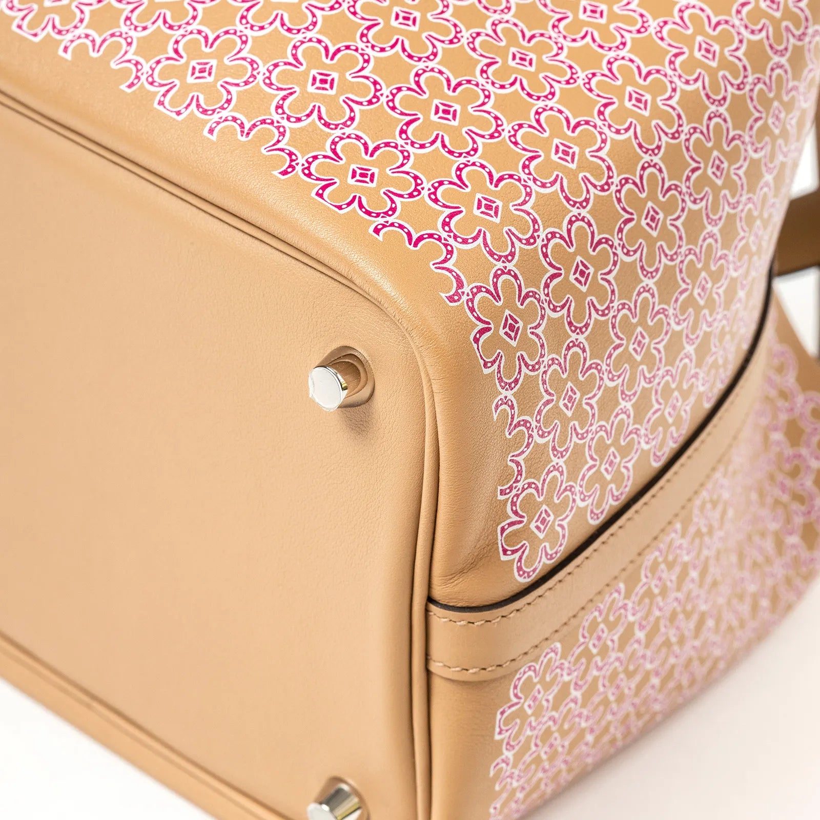 Hermès Picotin 18 Floral Chai/Rose/Blanc Swift Palladium Hardware