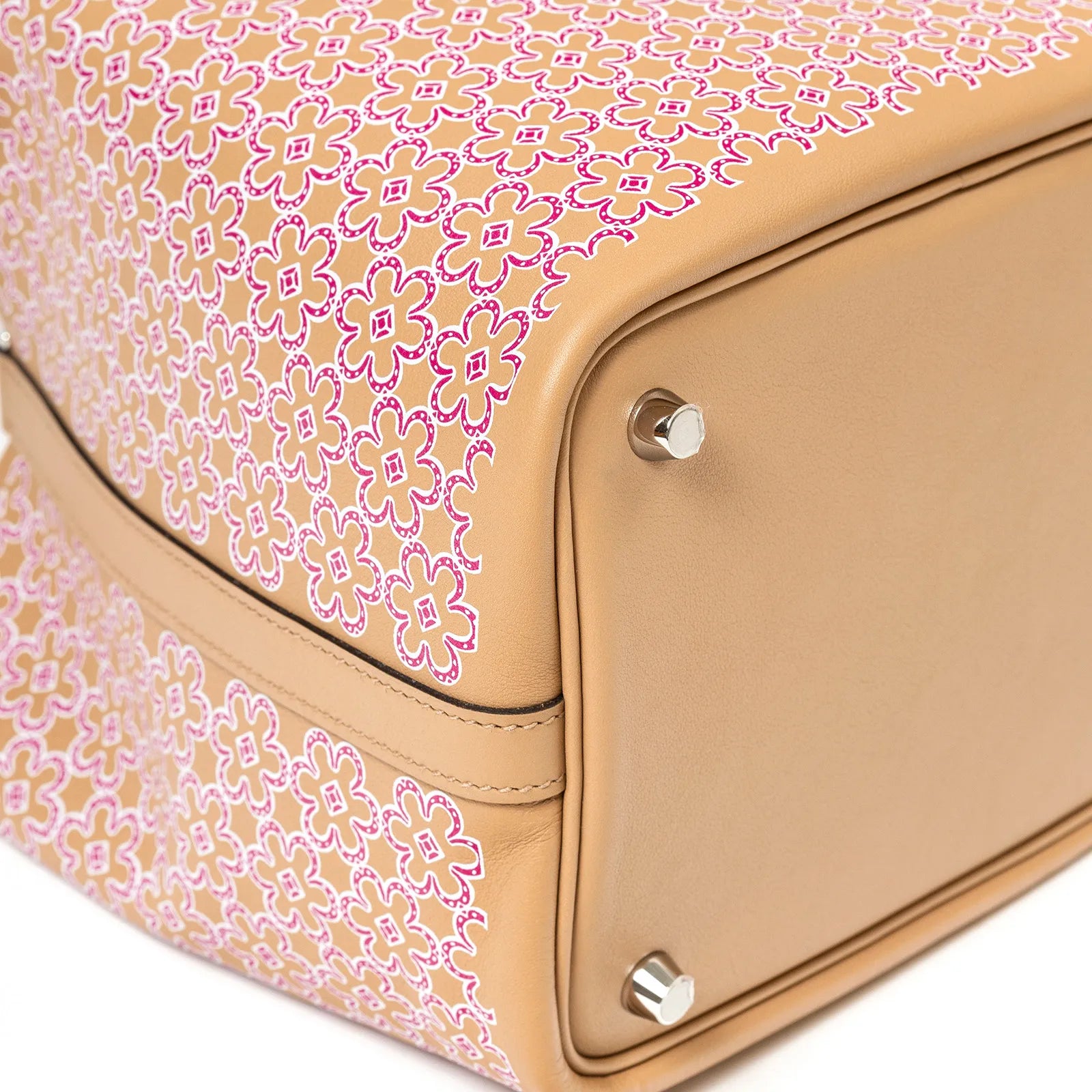 Hermès Picotin 18 Floral Chai/Rose/Blanc Swift Palladium Hardware
