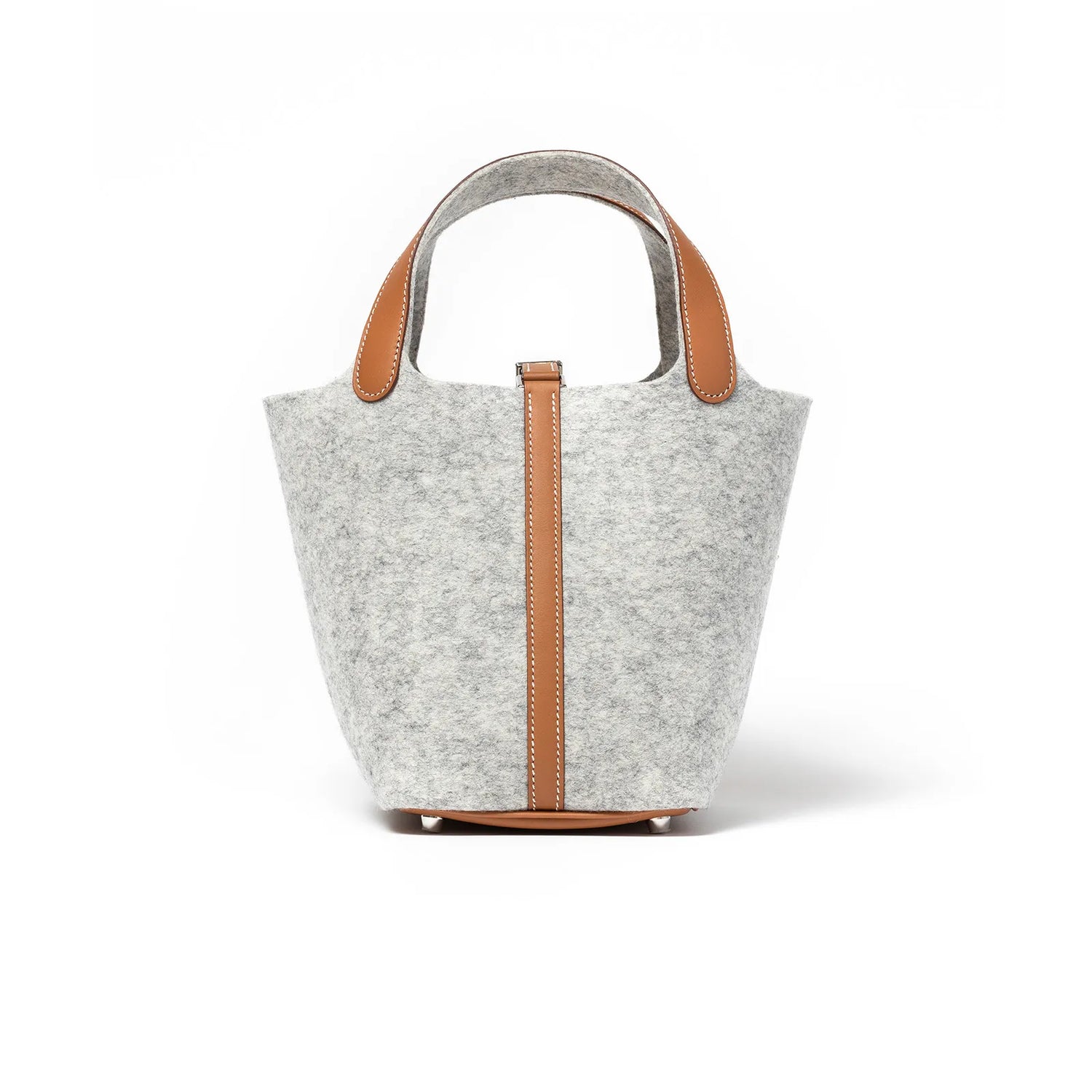 Hermès Picotin 18 Gris Clair/Gold Feutre/Swift Palladium Hardware