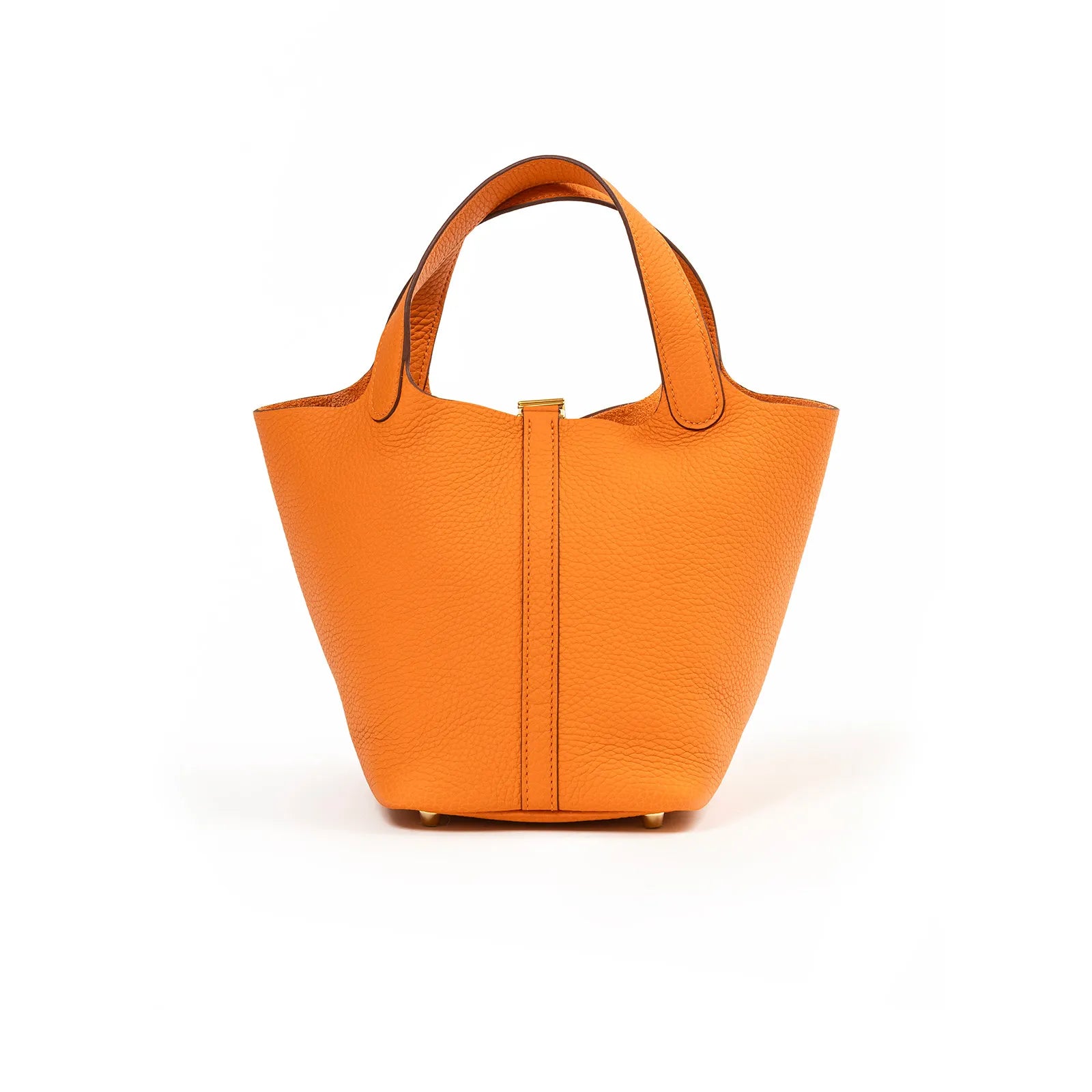 Hermès Picotin 18 Orange Clemence Gold Hardware