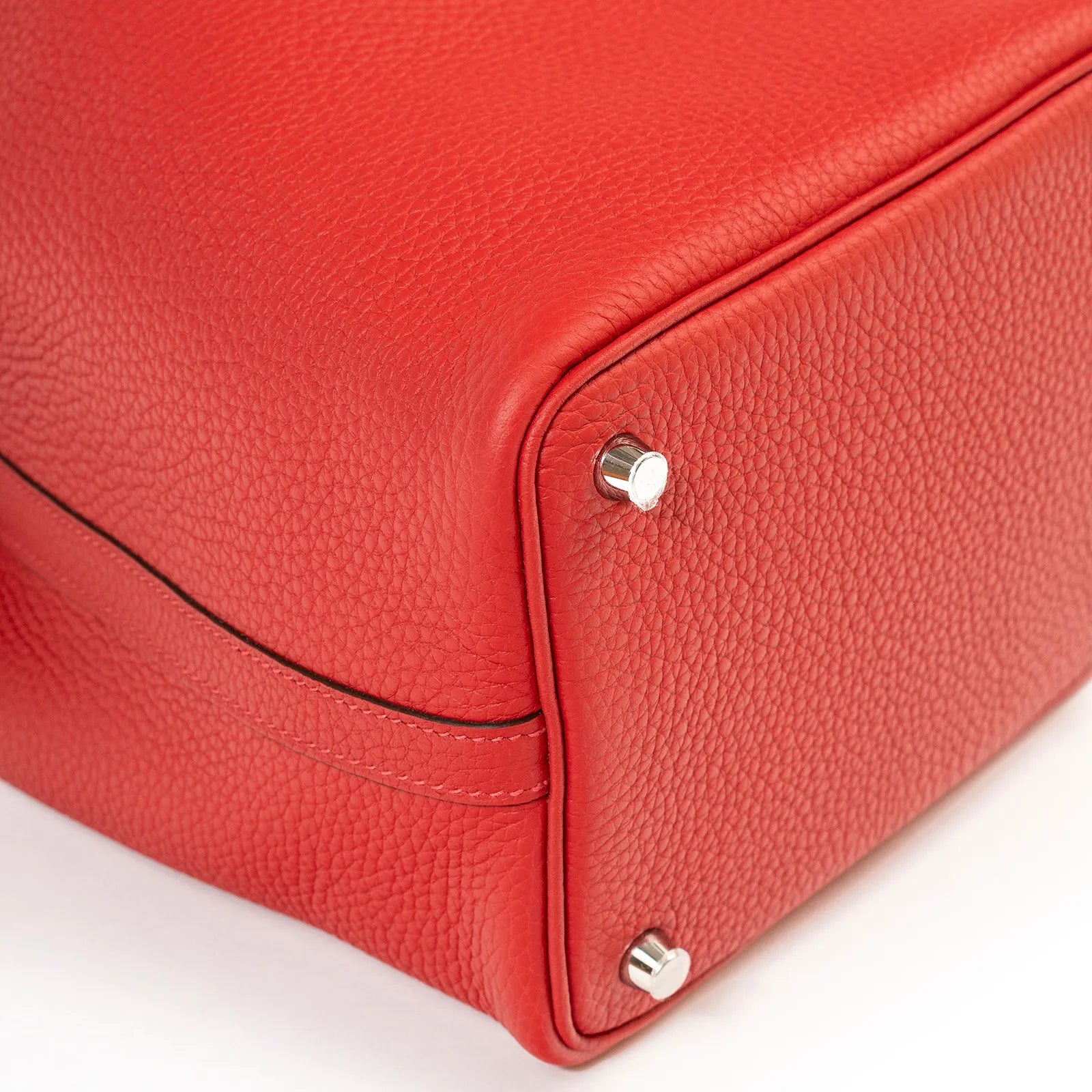 Hermès Picotin 18 Vermillon Clemence Palladium Hardware