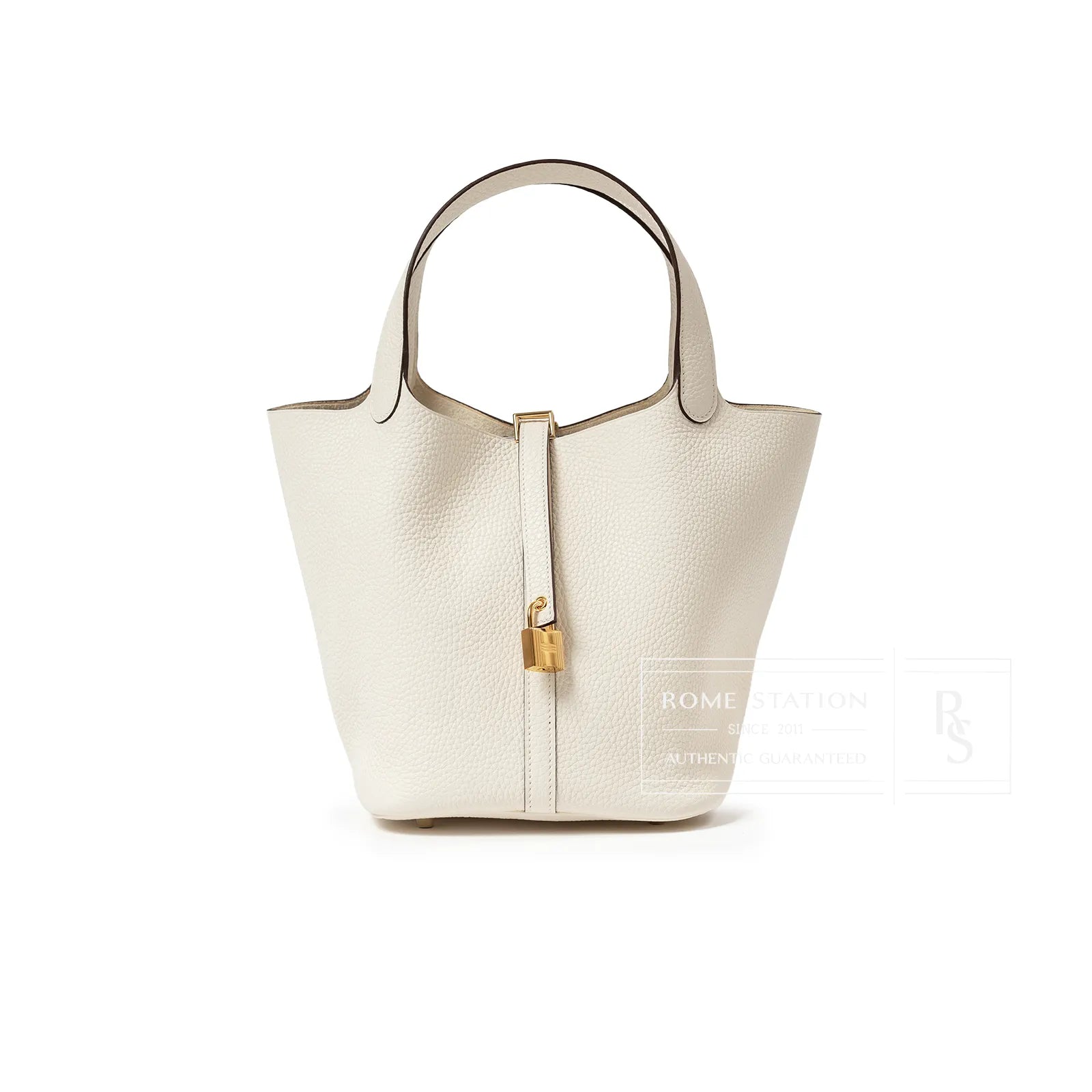 Hermès Picotin 22 Beton Clemence Gold Hardware