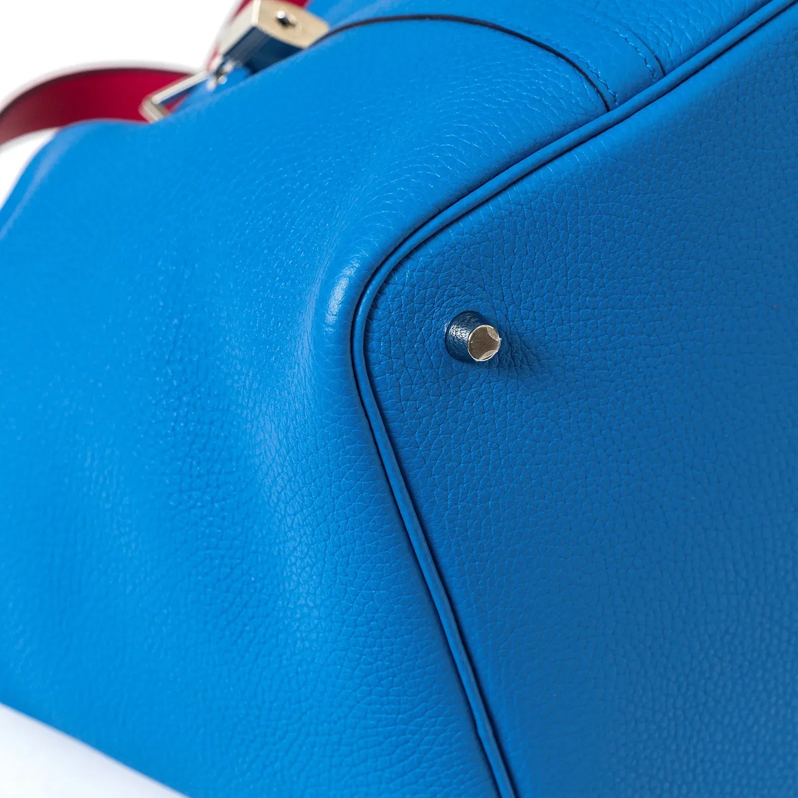 Hermès Picotin 22 Bleu Frida/Rose Mexico Clemence Palladium Hardware