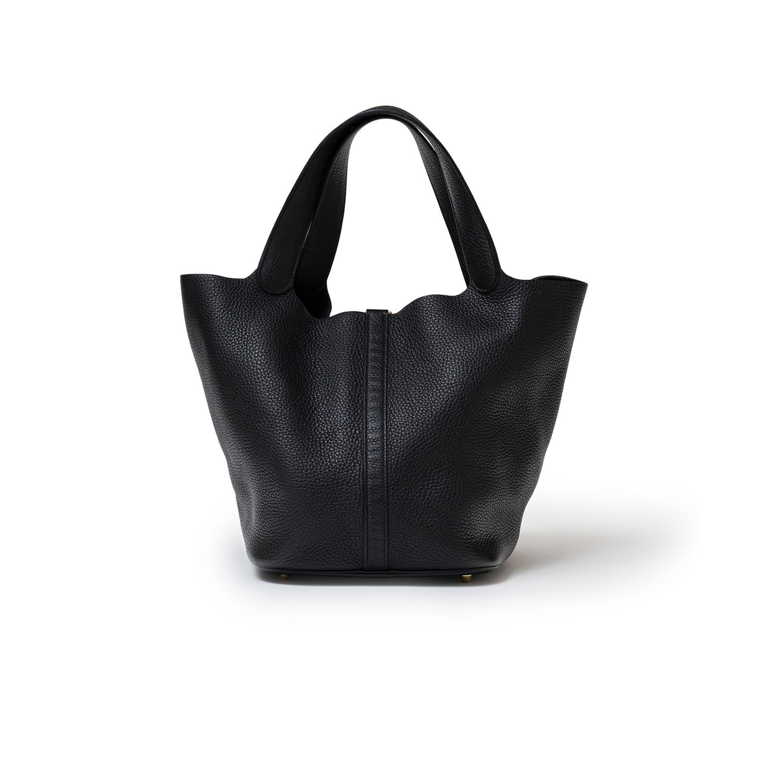 Hermès Picotin 26 Black Clemence Gold Hardware - Back