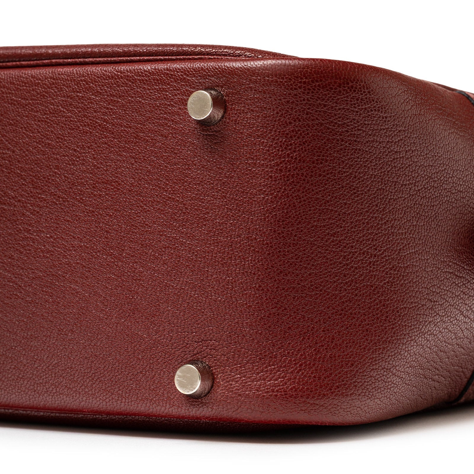 Hermès Plume 32 Rouge H Chevre Palladium Hardware