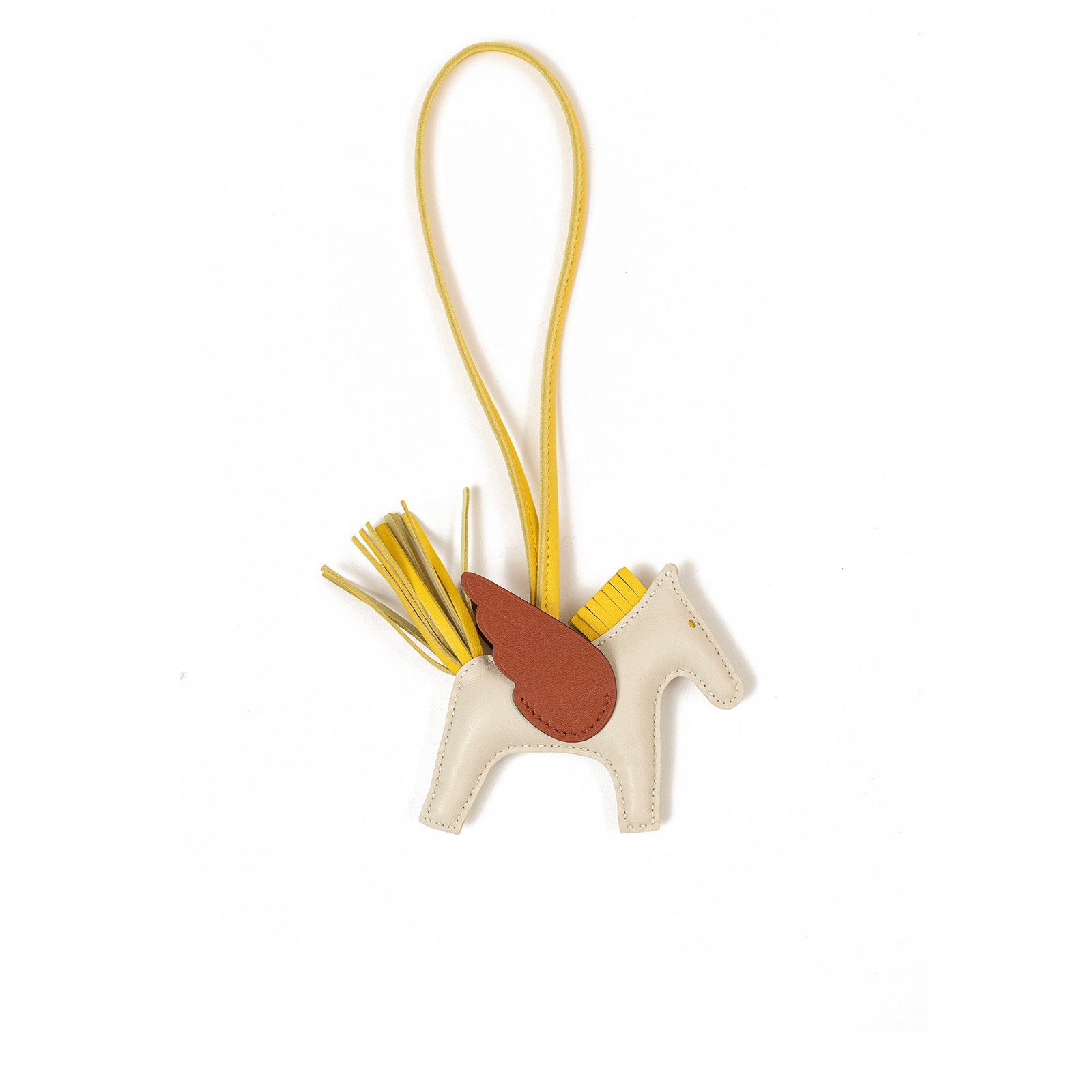 Hermès Rodeo Pegase PM Craie/Jaune De Naple/Cuivre