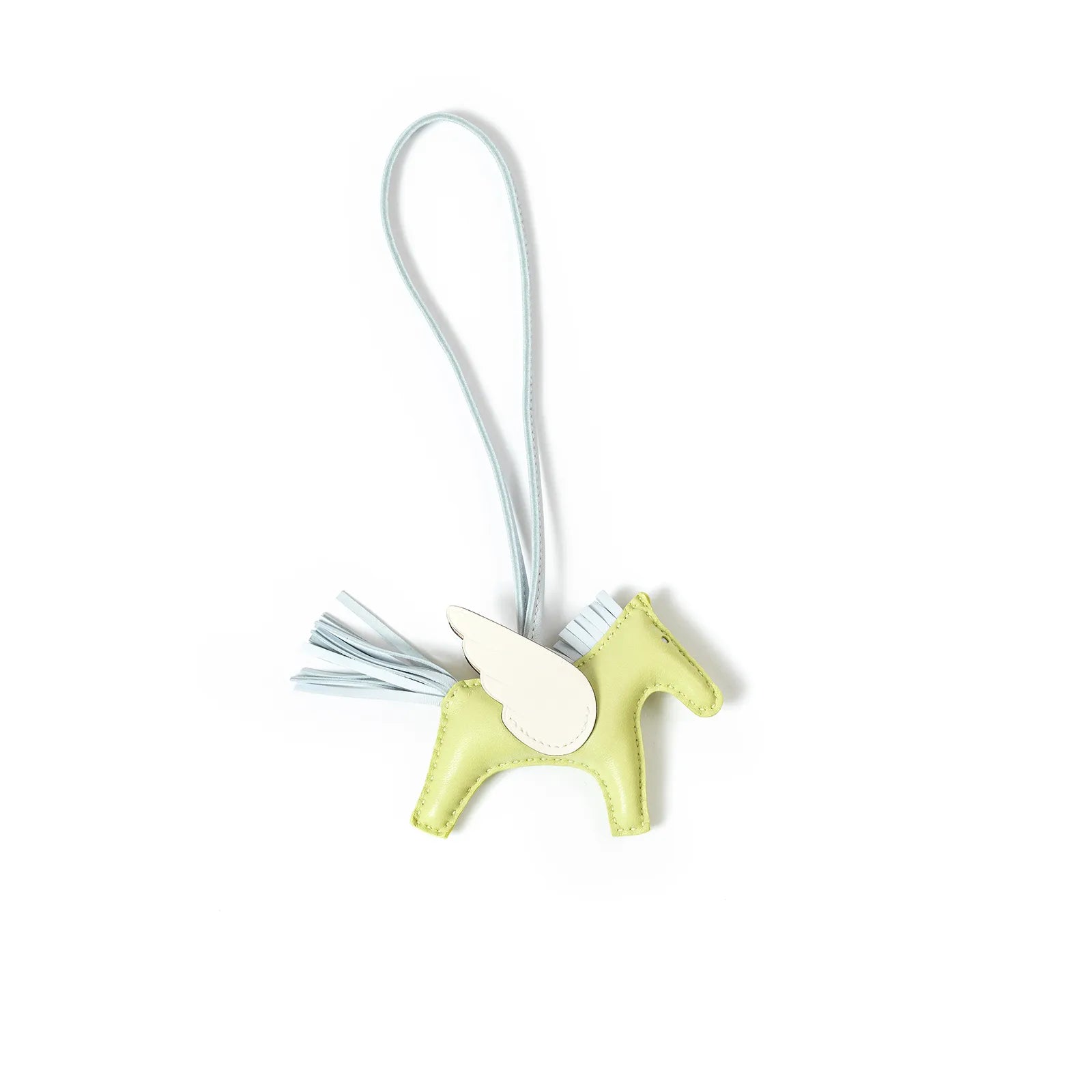 Hermès Rodeo Pegase PM R9 Jaune Bourgeon/Craie/Bleu Brume