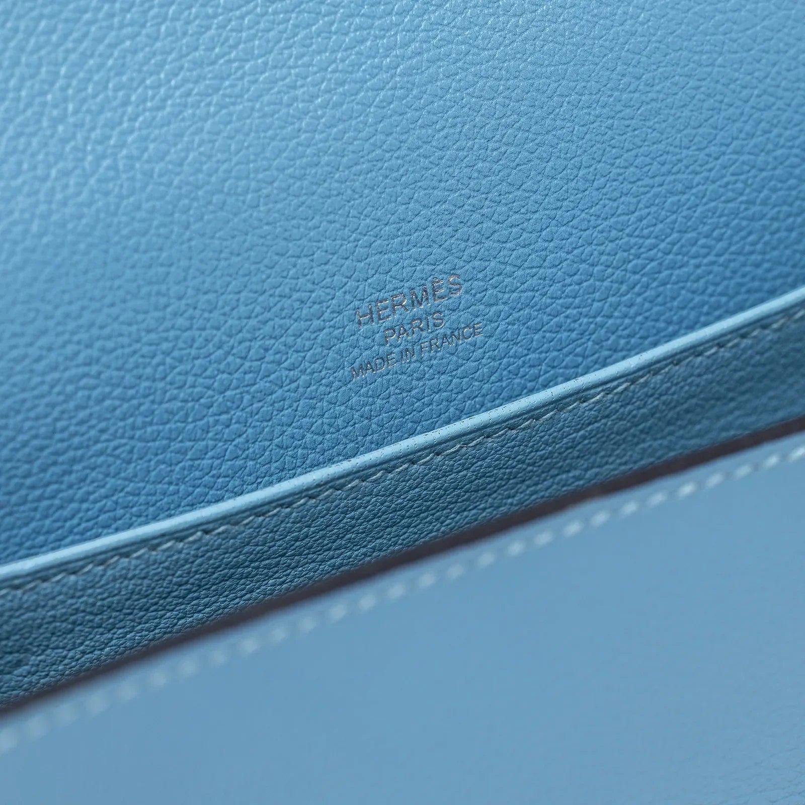 Hermès Sac Mini Roulis Blue Evercolor Palladium Hardware