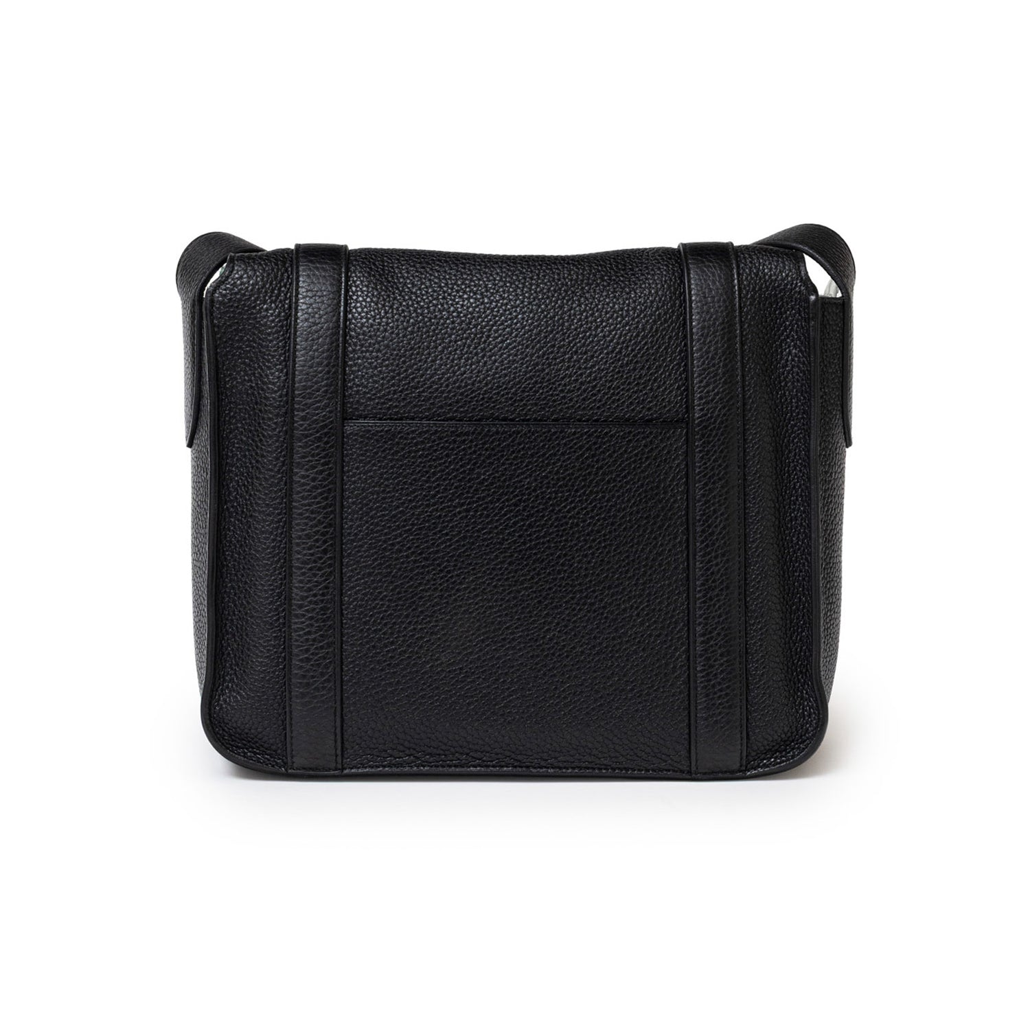 Hermès Steve Caporal Messenger 28 Black Clemence Palladium Hardware - Back
