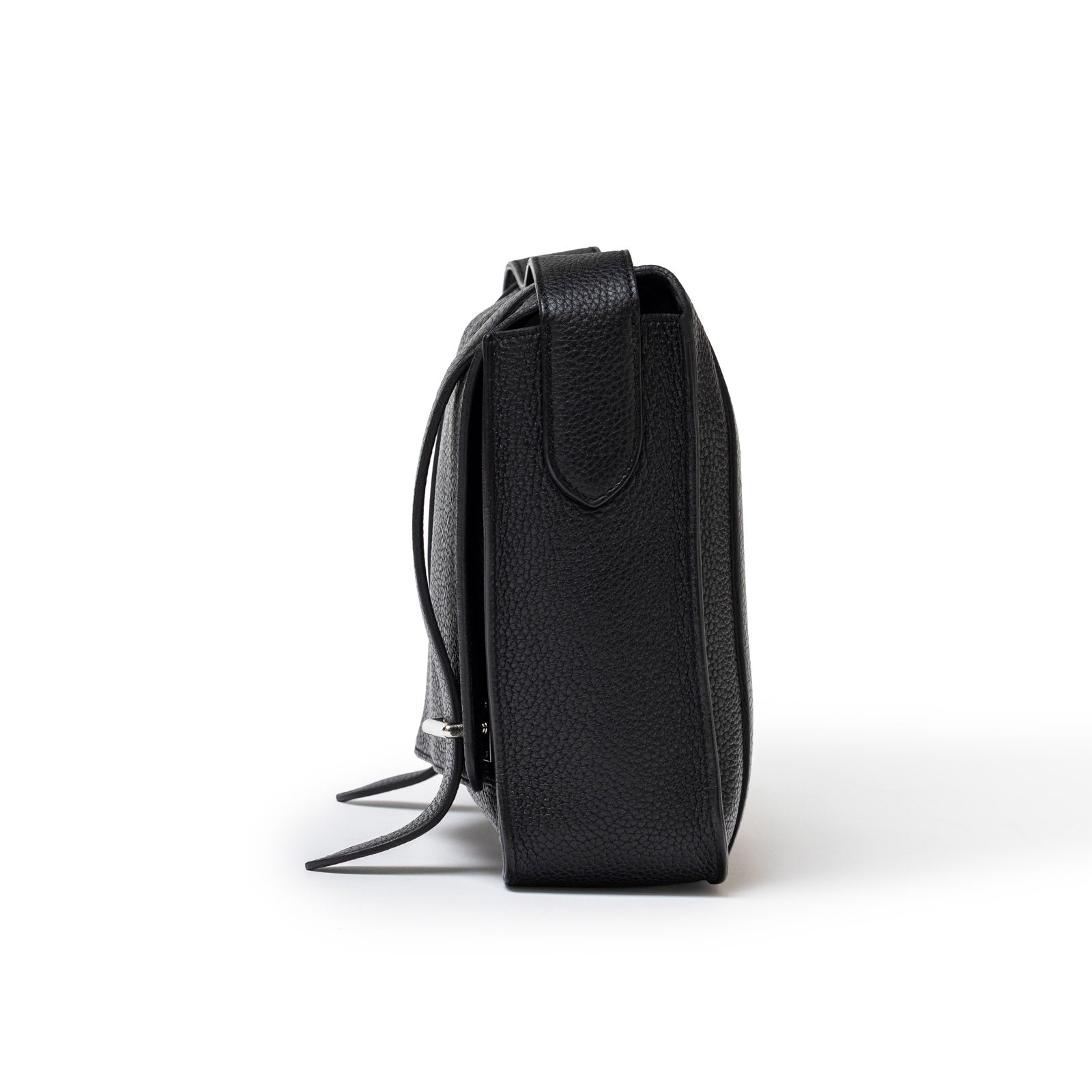 Hermès Steve Caporal Messenger 28 Black Clemence Palladium