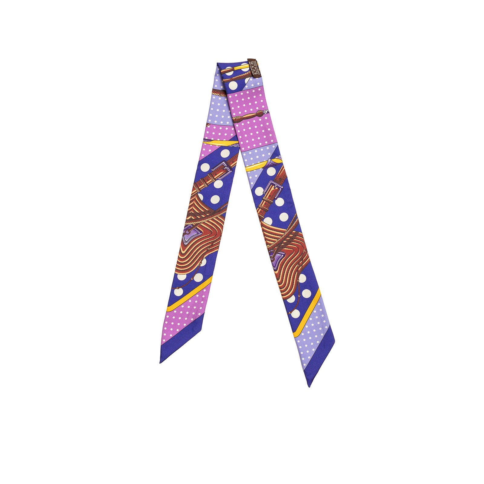 Hermès Twilly Clic Clac A Pois Purple