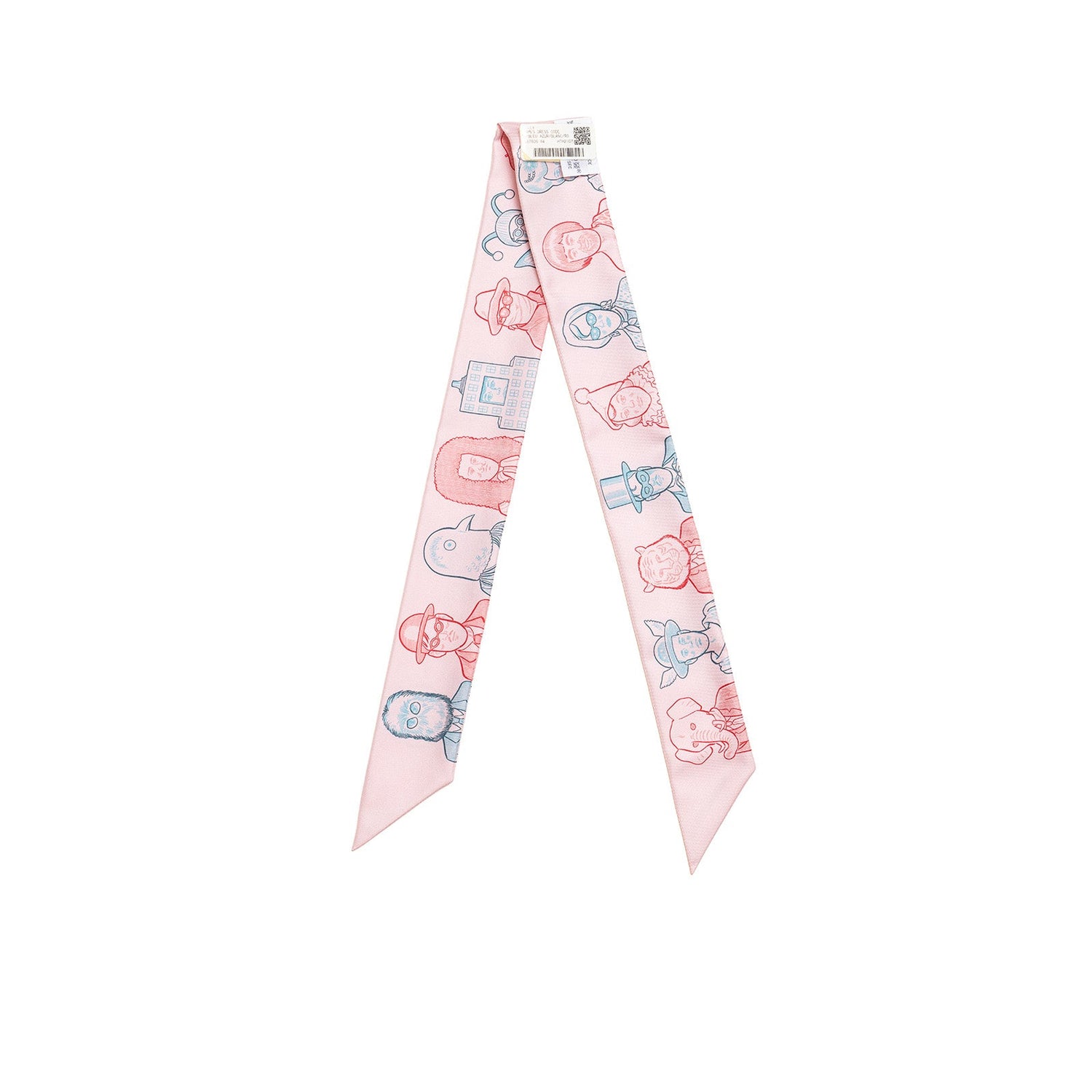 Hermès Twilly Dress Code Rose Pale/Blue/Rouge