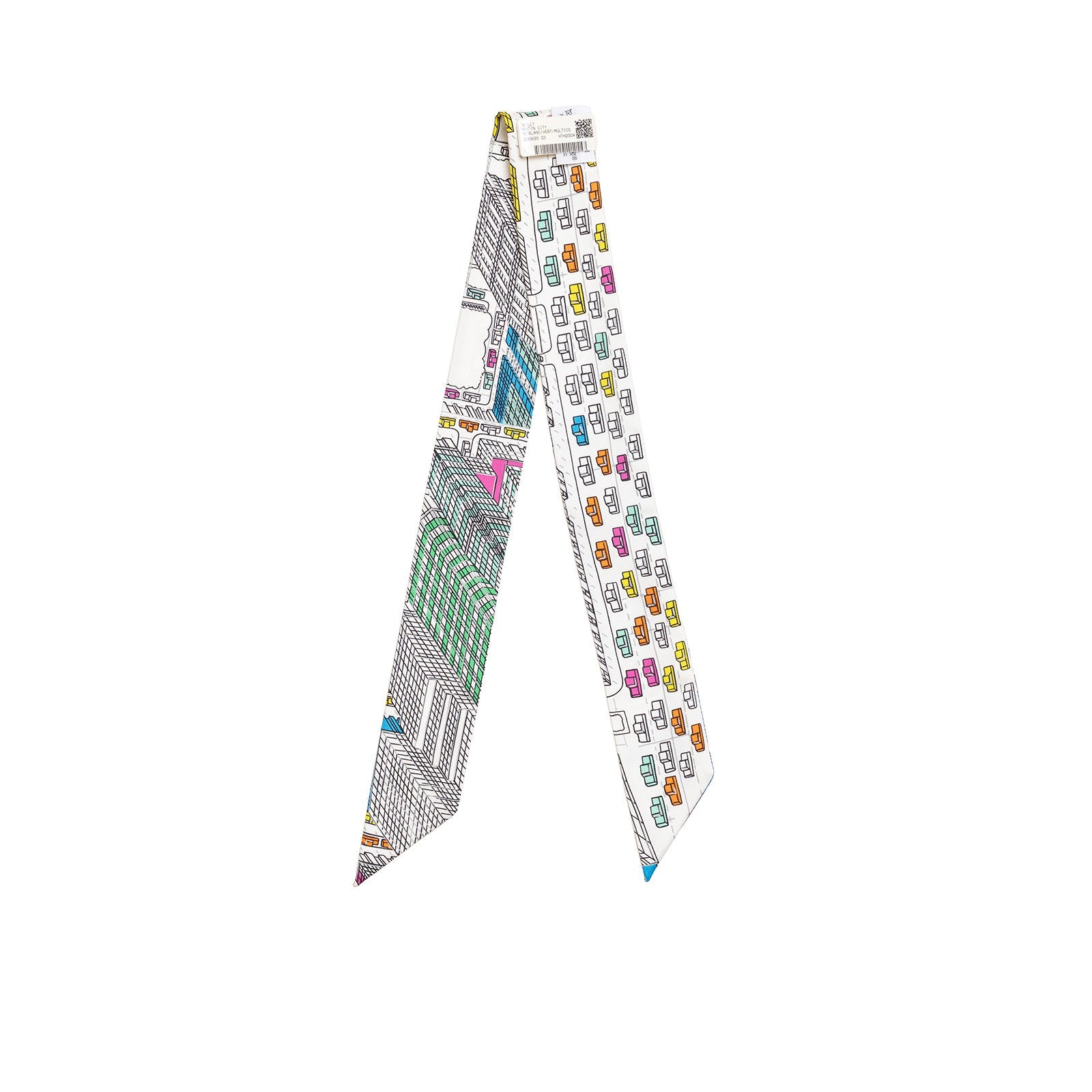Hermès Twilly Pantin City HG/Blanc/Vert/Multico