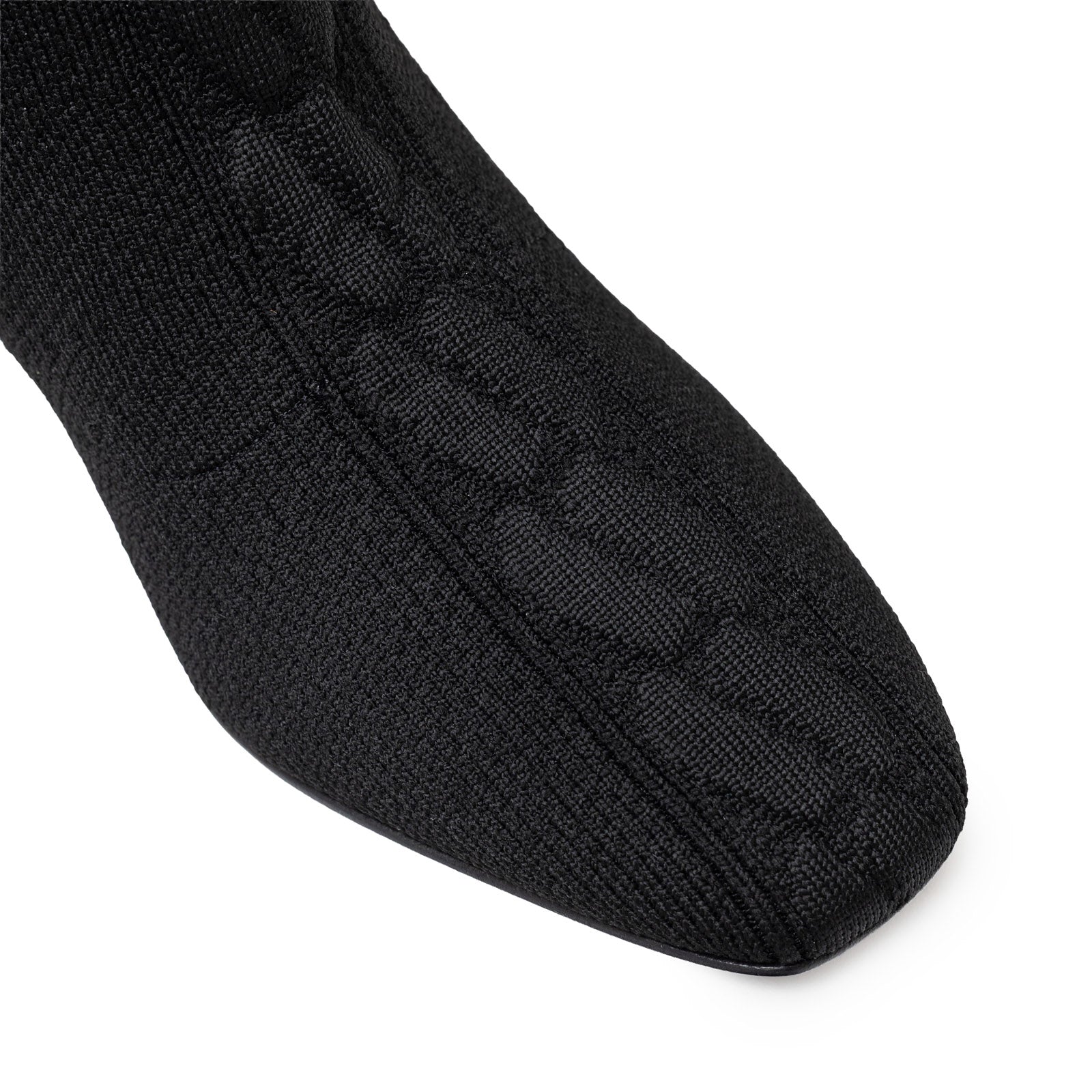 Hermès Volver 60 Ankle Boots Black Knit/Calf 36.5 - Detail