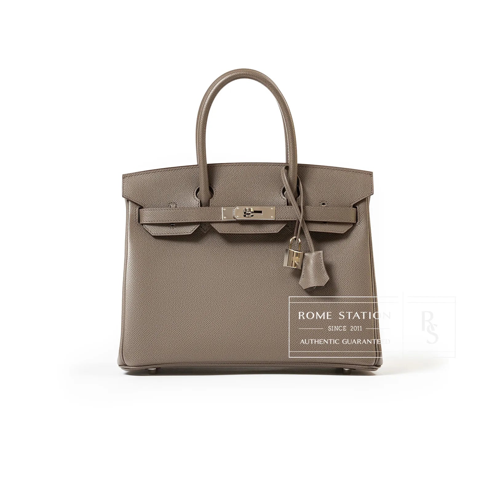 Hermès Birkin 30 Etain Epsom Palladium Hardware