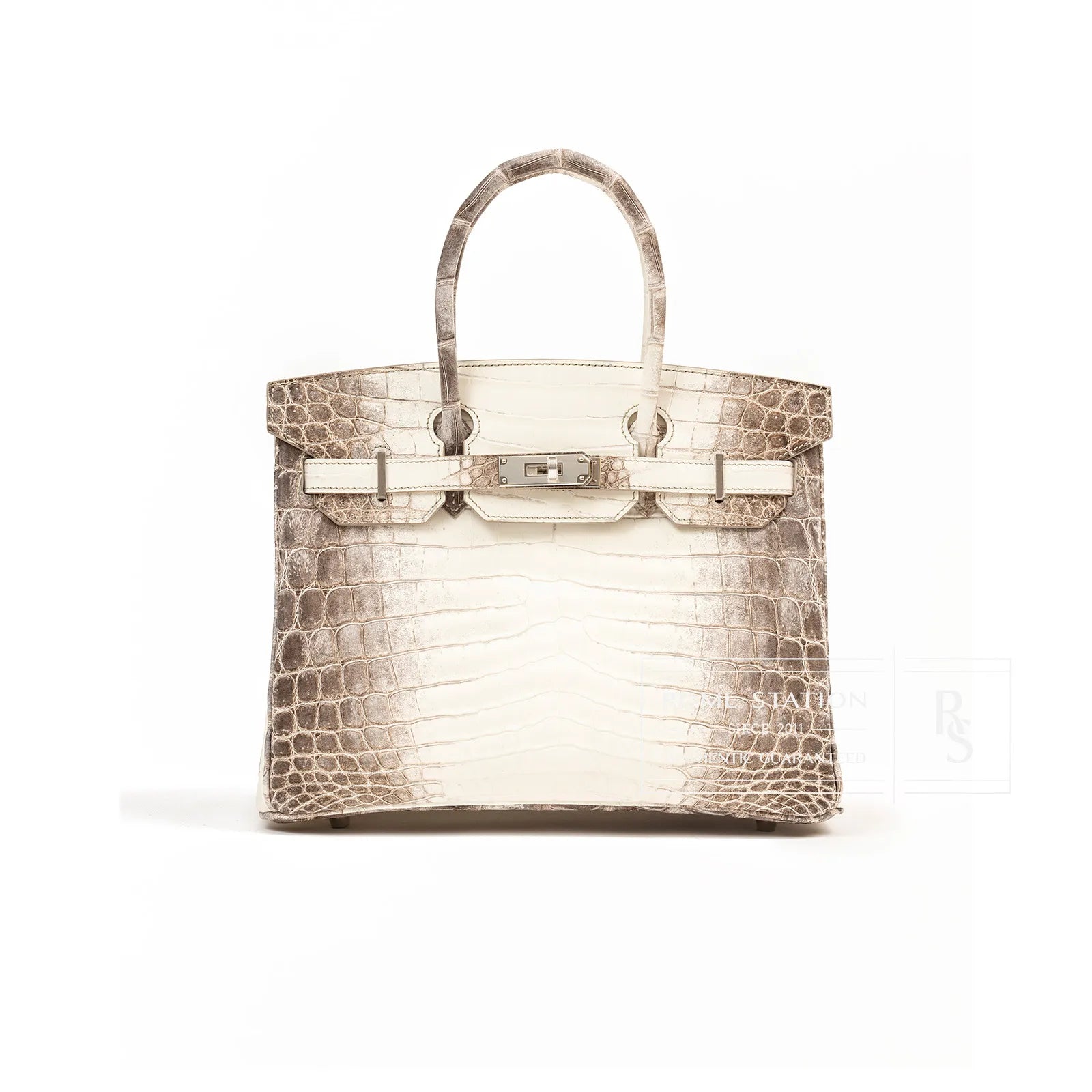 Hermès Birkin 30 01 Blanc Himalaya Matte Niloticus Crocodile Palladium Hardware