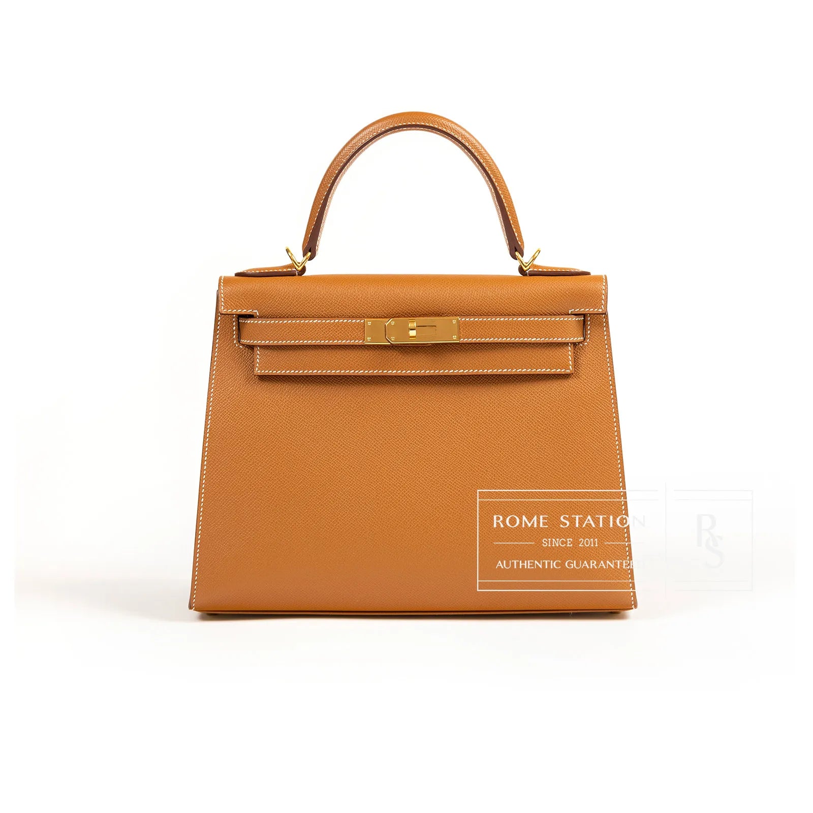 Hermès Kelly Sellier 28 Gold Epsom Gold Hardware