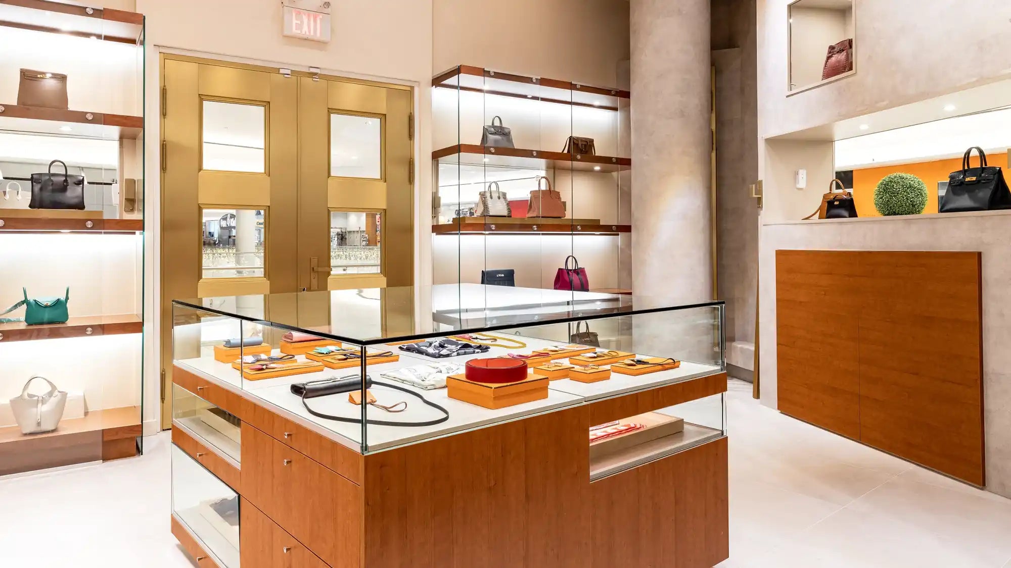 Upscale retail store interior.