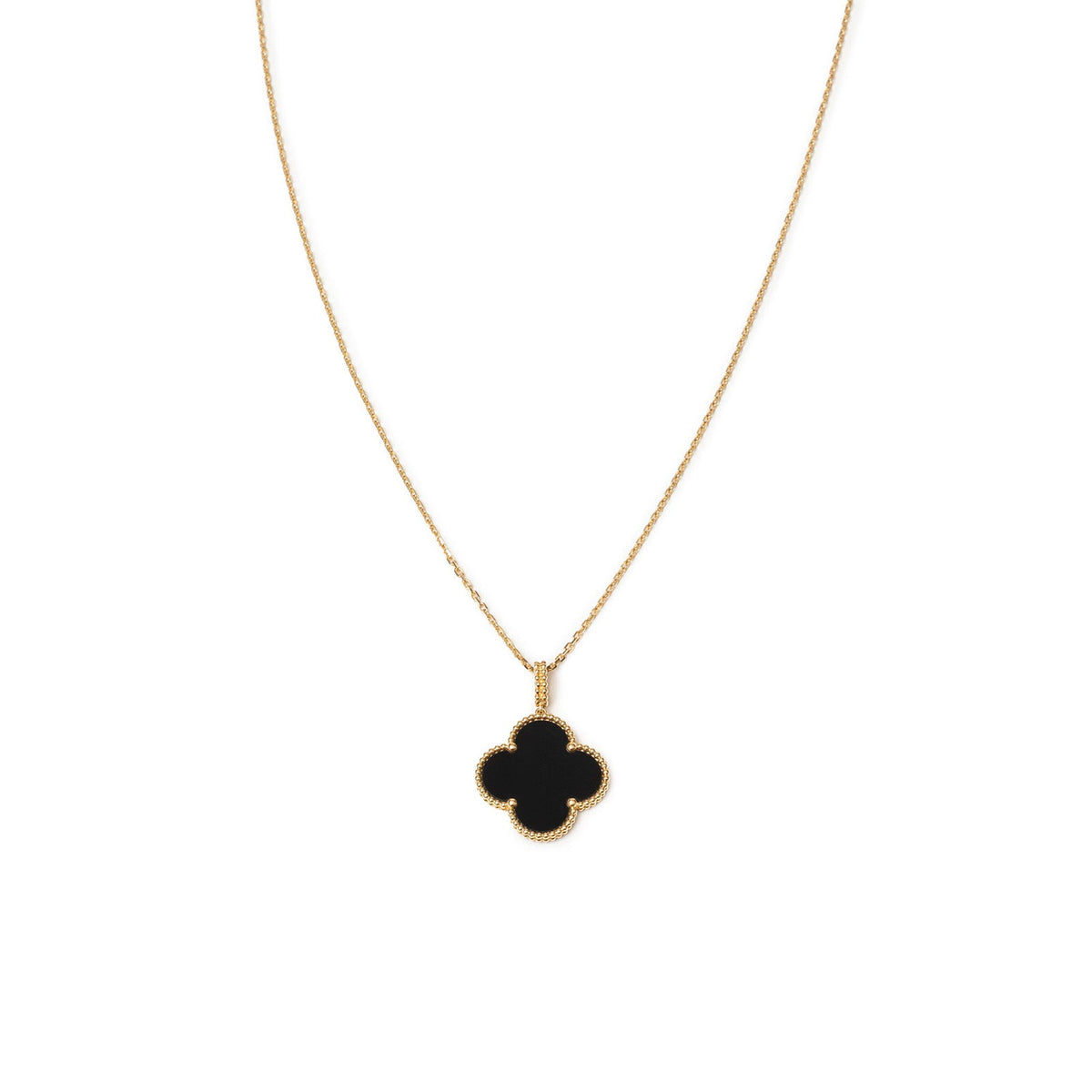 Van Cleef Arpels Magic Alhambra 1 Motif Onyx Yellow Gold | Rome Station ...