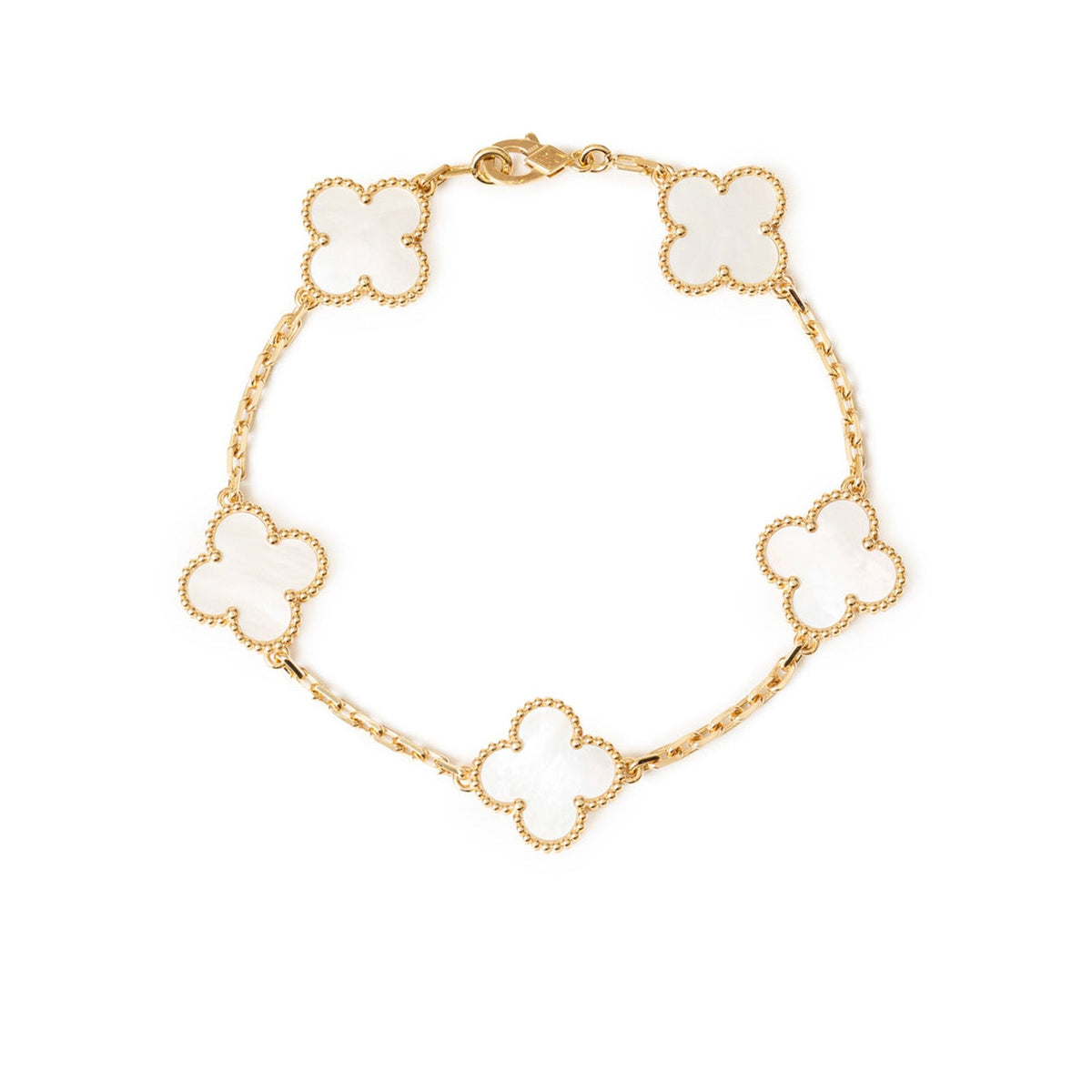 Van Cleef Arpels Vintage Alhambra 5 Motifs Mother-of-Pearl Gold | Rome ...